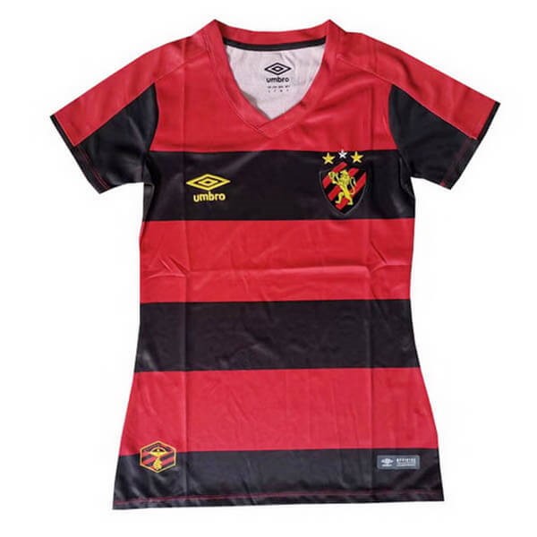 Camiseta Recife 1ª Mujer 2019 2020 Rojo Negro